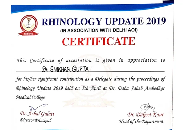 Certificates