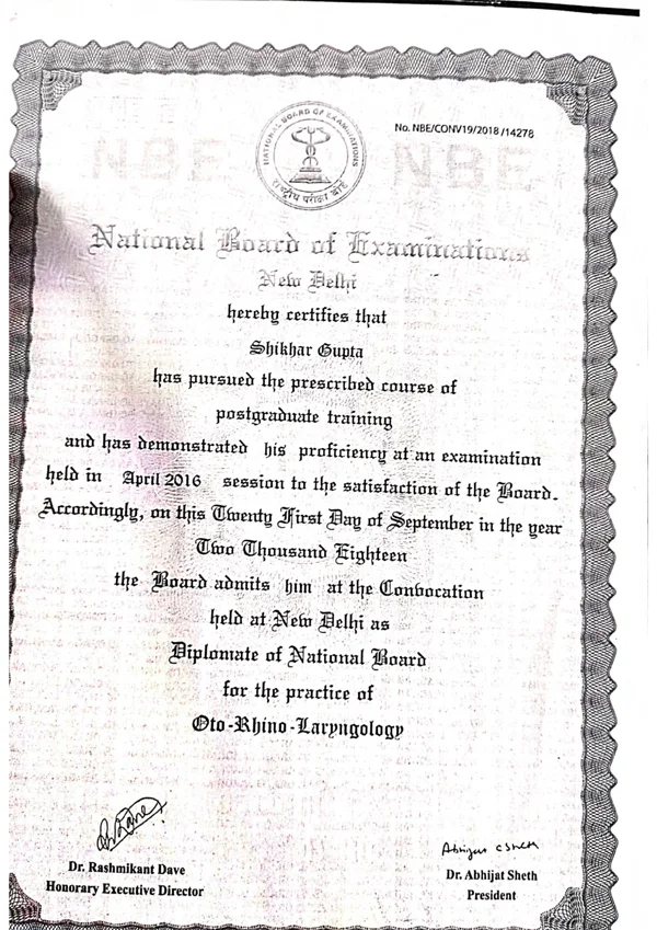 Certificates