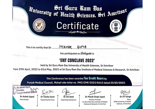 Certificates