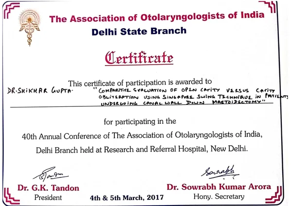 Certificates